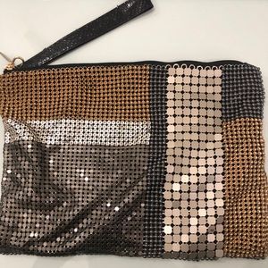 BCBG sparkle clutch
